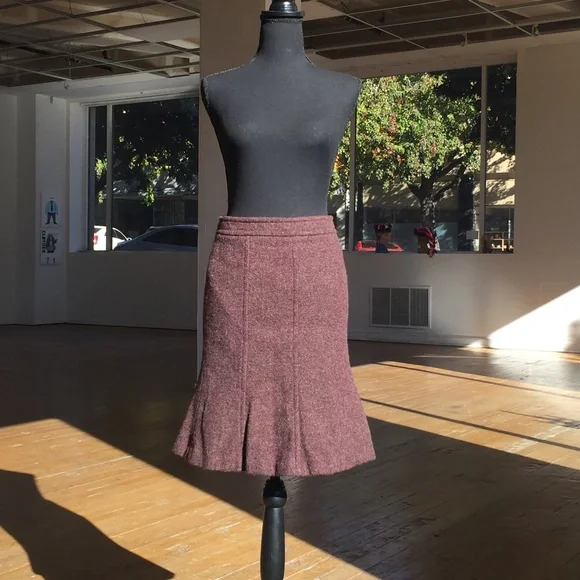 Kors By Michael Kors Burgundy wool skirt - Picture 2 of 9